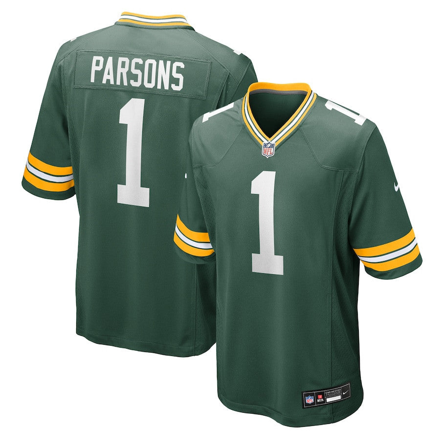 Micah Parsons 1 Green Bay Packers Game Player Men Jersey - Green
