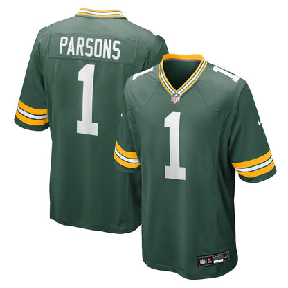 Micah Parsons 1 Green Bay Packers Game Player Men Jersey - Green