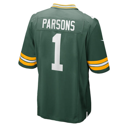 Micah Parsons 1 Green Bay Packers Game Player Men Jersey - Green
