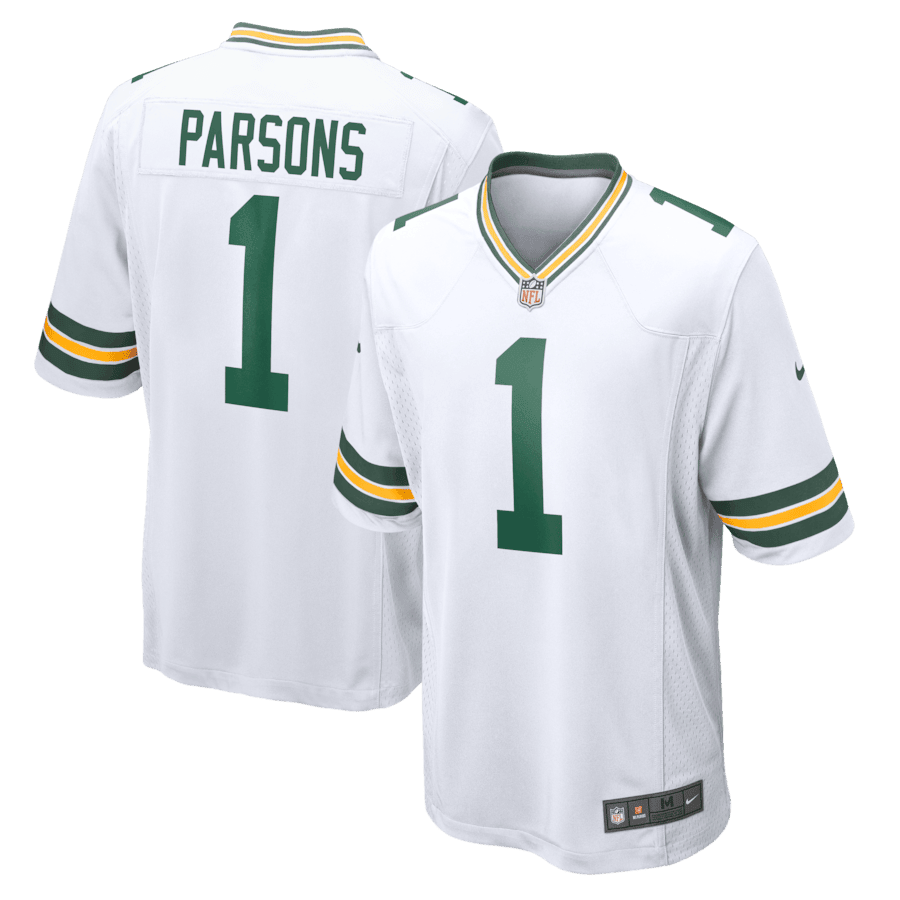 Micah Parsons 1 Green Bay Packers Game Player Men Jersey - White