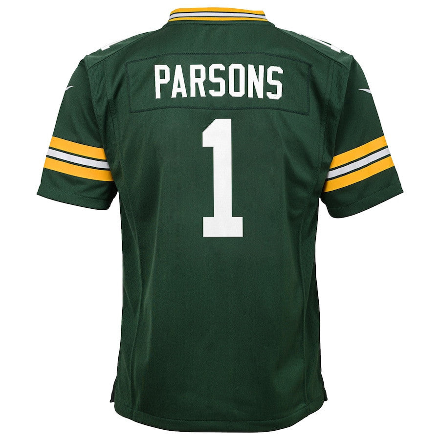 Micah Parsons 1 Green Bay Packers YOUTH Game Player Jersey - Green