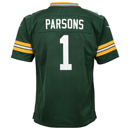 Micah Parsons 1 Green Bay Packers YOUTH Game Player Jersey - Green