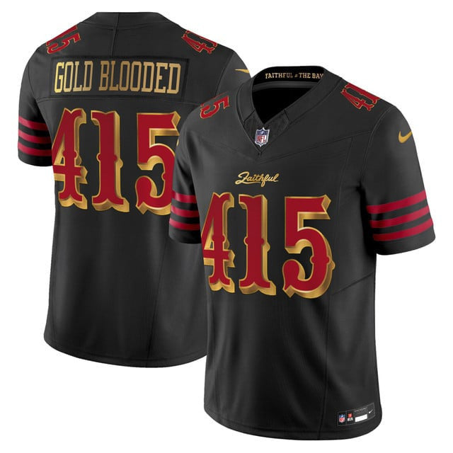 Gold Blooded 415 San Francisco 49ers 2025 “Rivalries” Vapor Limited Men Jersey - Black
