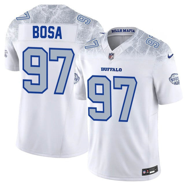 Joey Bosa 97 Buffalo Bills Vapor F.U.S.E. Limited Rivalry Series Men Jersey - White