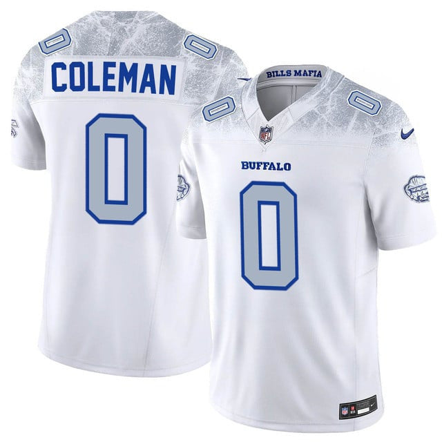 Keon Coleman 0 Buffalo Bills Vapor F.U.S.E. Limited Rivalry Series Men Jersey - White