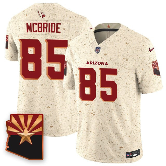 Trey McBride 85 Arizona Cardinals Vapor F.U.S.E. Limited Rivalry Series Men Jersey - Beige