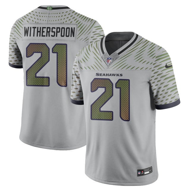 Devon Witherspoon 21 Seattle Seahawks Vapor F.U.S.E. Limited Rivalry Series Men Jersey - Gray