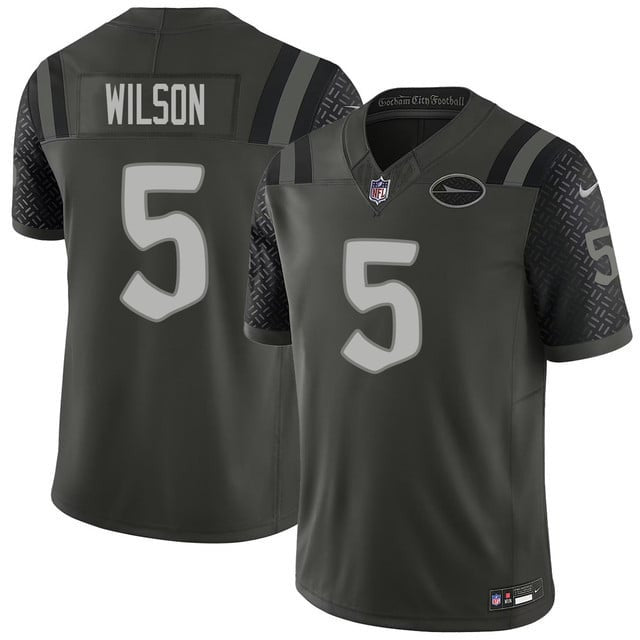 Garrett Wilson 5 New York Jets Vapor F.U.S.E. Limited Rivalry Series Men Jersey - Black