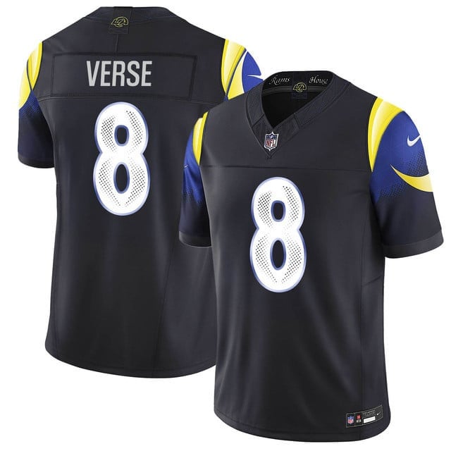 Jared Verse 8 Los Angeles Rams Vapor F.U.S.E. Limited Rivalry Series Men Jersey - Black