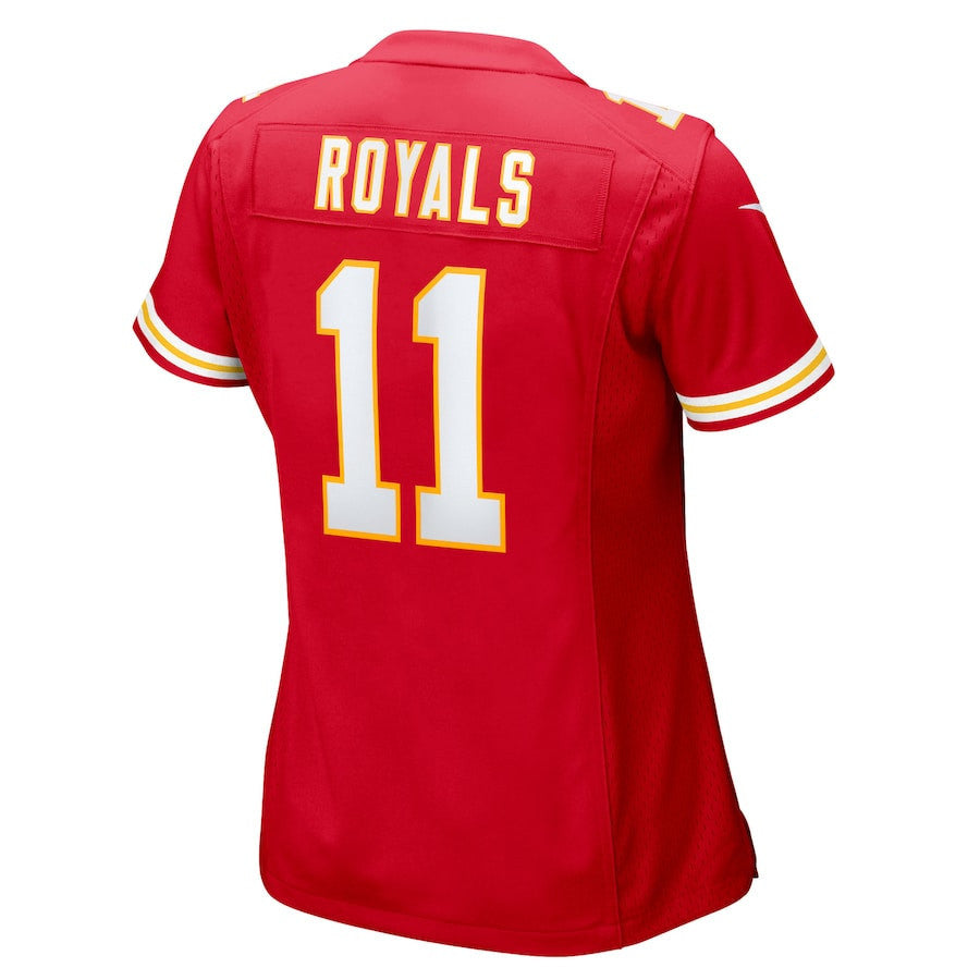 Jalen Royals 11 Kansas City Chiefs Women's Team Game Jersey - Red