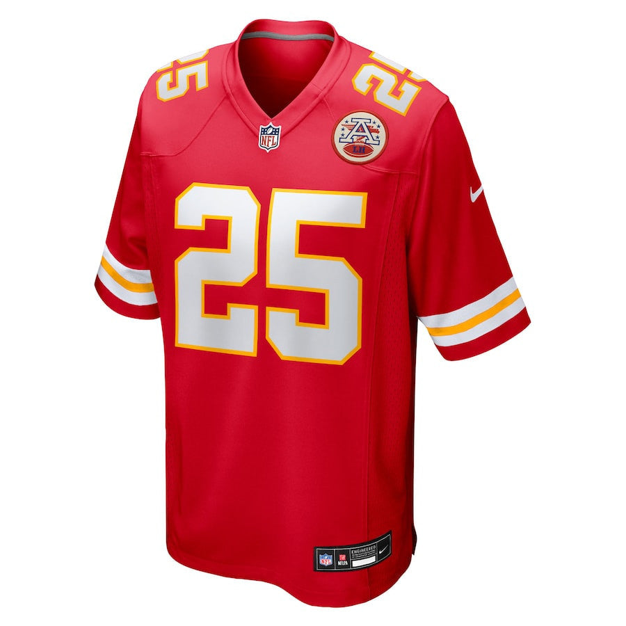 Elijah Mitchell 25 Kansas City Chiefs Team Game Men Jersey - Red
