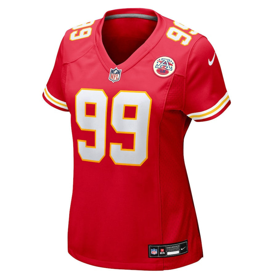 Jerry Tillery 99 Kansas City Chiefs Women's Team Game Jersey - Red