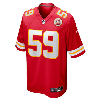 Cooper McDonald 59 Kansas City Chiefs Team Game Men Jersey - Red