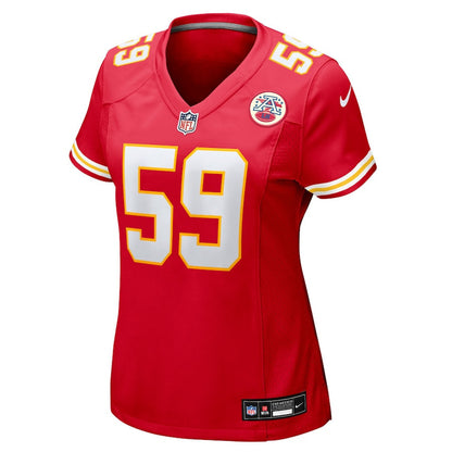 Cooper McDonald 59 Kansas City Chiefs Women's Team Game Jersey - Red