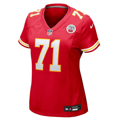 Josh Simmons 71 Kansas City Chiefs Women's Team Game Jersey - Red
