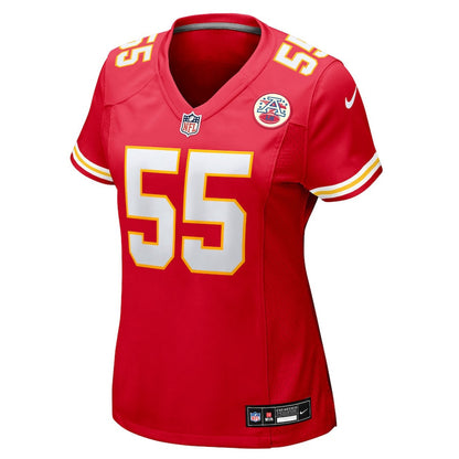 Omarr Norman-Lott 55 Kansas City Chiefs Women's Team Game Jersey - Red