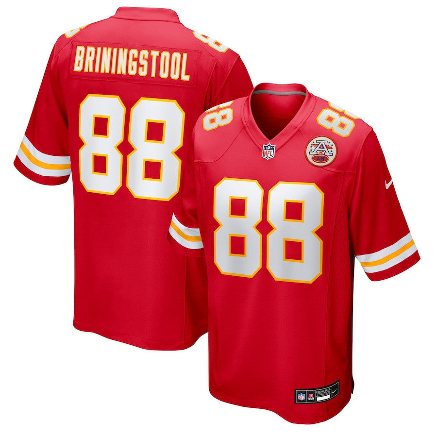 Jake Briningstool 88 Kansas City Chiefs Team Game Men Jersey - Red