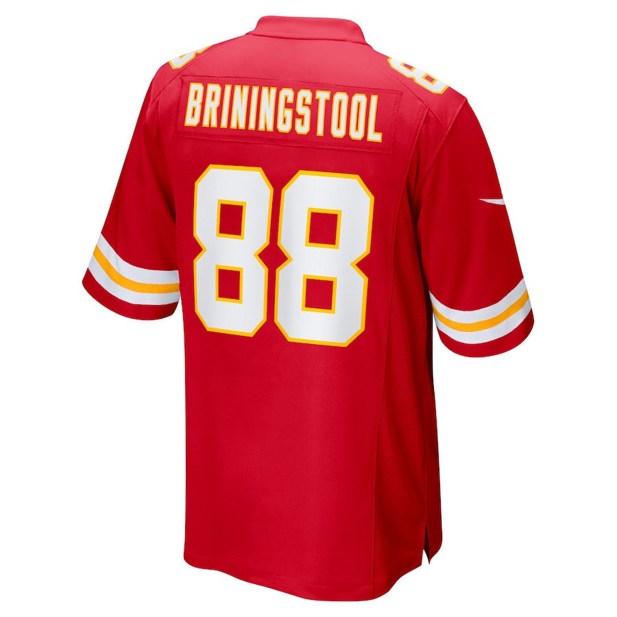 Jake Briningstool 88 Kansas City Chiefs Team Game Men Jersey - Red