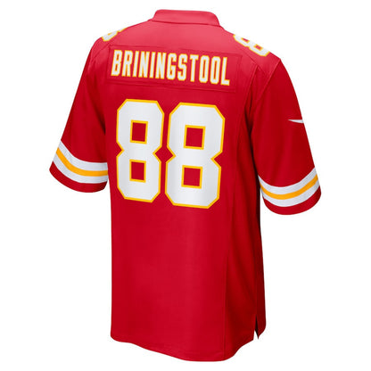 Jake Briningstool 88 Kansas City Chiefs Team Game Men Jersey - Red