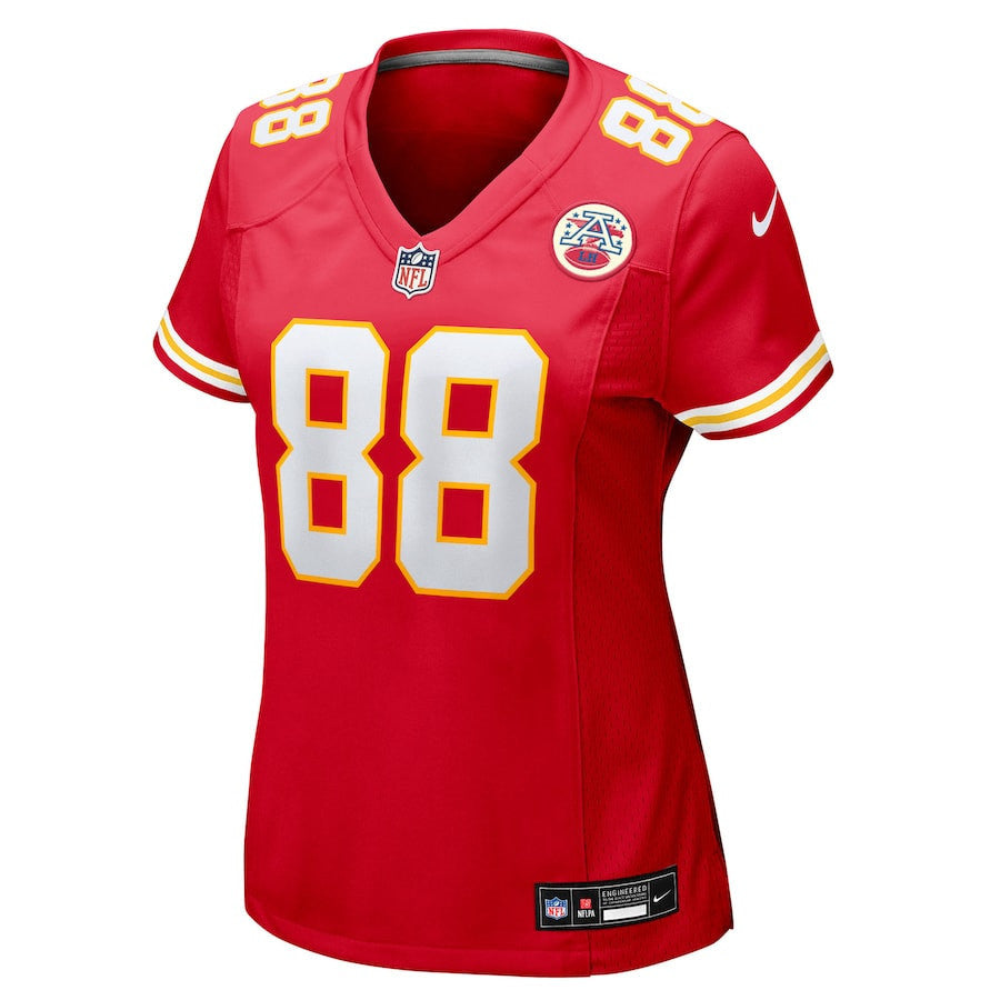 Jake Briningstool 88 Kansas City Chiefs Women's Team Game Jersey - Red