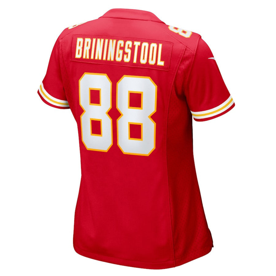 Jake Briningstool 88 Kansas City Chiefs Women's Team Game Jersey - Red