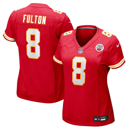 Kristian Fulton 8 Kansas City Chiefs Women's Team Game Jersey - Red