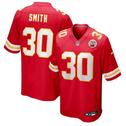 Brashard Smith 30 Kansas City Chiefs Team Game Men Jersey - Red