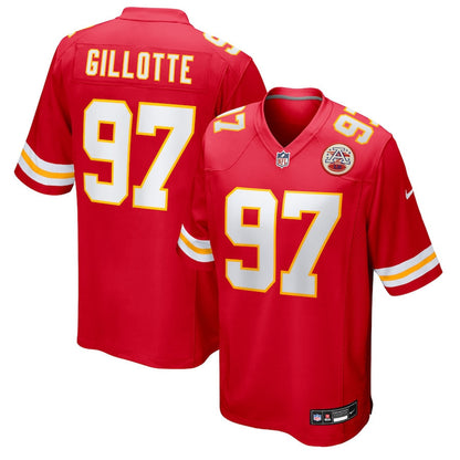 Ashton Gillotte 97 Kansas City Chiefs Team Game Men Jersey - Red