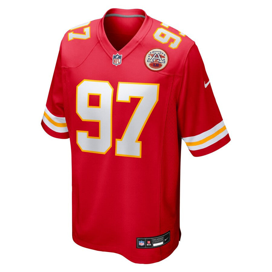 Ashton Gillotte 97 Kansas City Chiefs Team Game Men Jersey - Red
