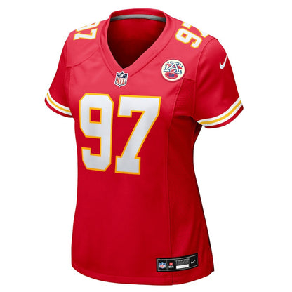 Ashton Gillotte 97 Kansas City Chiefs Women's Team Game Jersey - Red