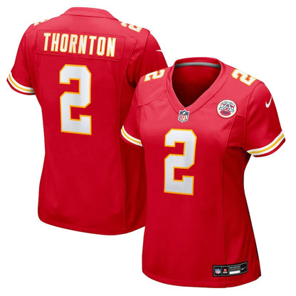 Tyquan Thornton 2 Kansas City Chiefs Women's Team Game Jersey - Red
