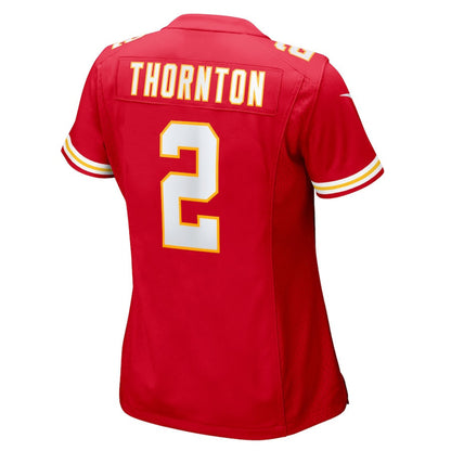 Tyquan Thornton 2 Kansas City Chiefs Women's Team Game Jersey - Red
