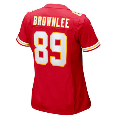 Jason Brownlee 89 Kansas City Chiefs Women's Team Game Jersey - Red