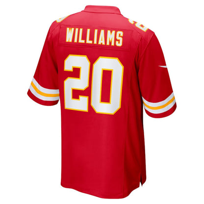 Nohl Williams 20 Kansas City Chiefs Team Game Men Jersey - Red