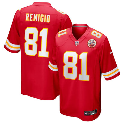 Nikko Remigio 81 Kansas City Chiefs Team Game Men Jersey - Red