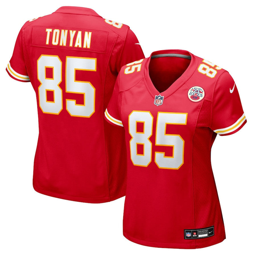 Robert Tonyan 85 Kansas City Chiefs Women's Team Game Jersey - Red