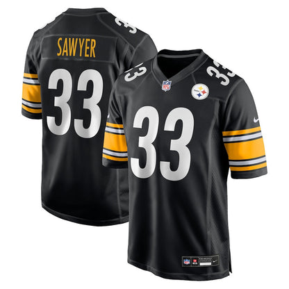 Jack Sawyer 33 Pittsburgh Steelers Team Game Men Jersey - Black