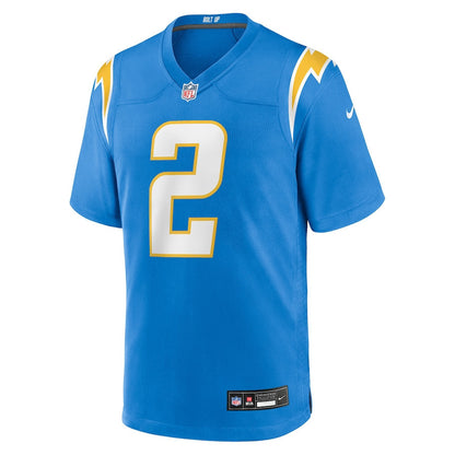 Elijah Molden 2 Los Angeles Chargers Team Game Men Jersey - Powder Blue