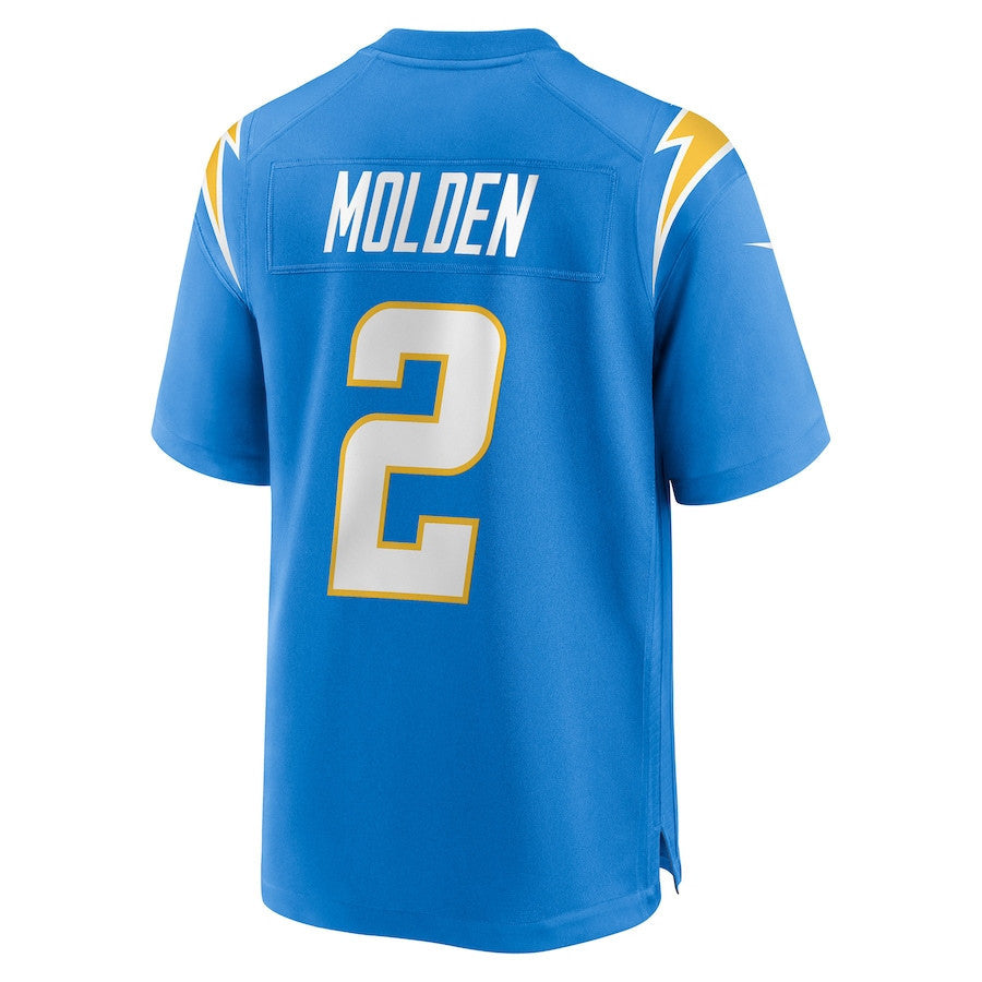 Elijah Molden 2 Los Angeles Chargers Team Game Men Jersey - Powder Blue