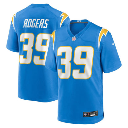 Eric Rogers 39 Los Angeles Chargers Team Game Men Jersey - Powder Blue