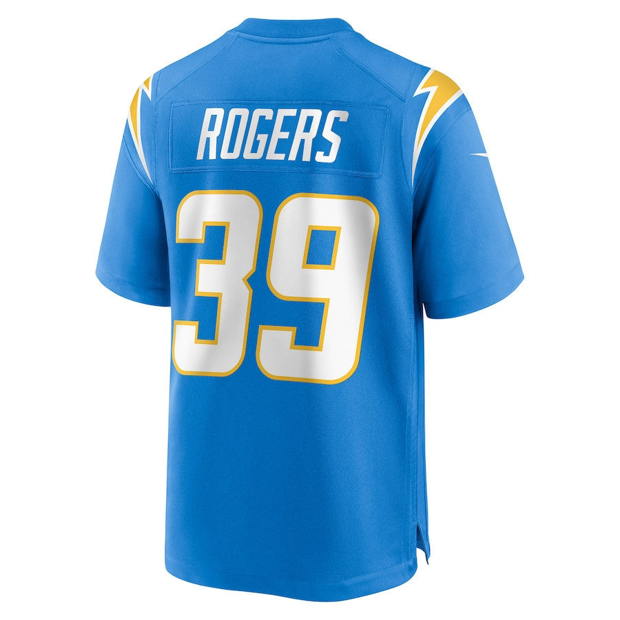 Eric Rogers 39 Los Angeles Chargers Team Game Men Jersey - Powder Blue