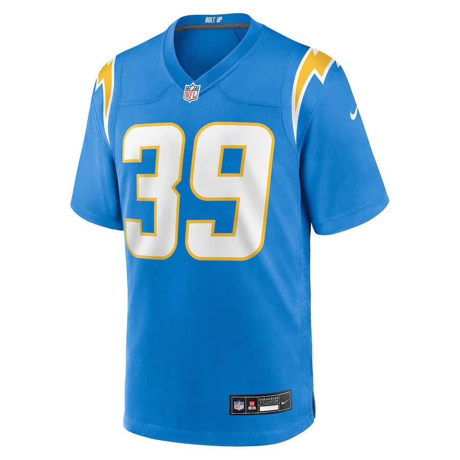 Eric Rogers 39 Los Angeles Chargers Team Game Men Jersey - Powder Blue