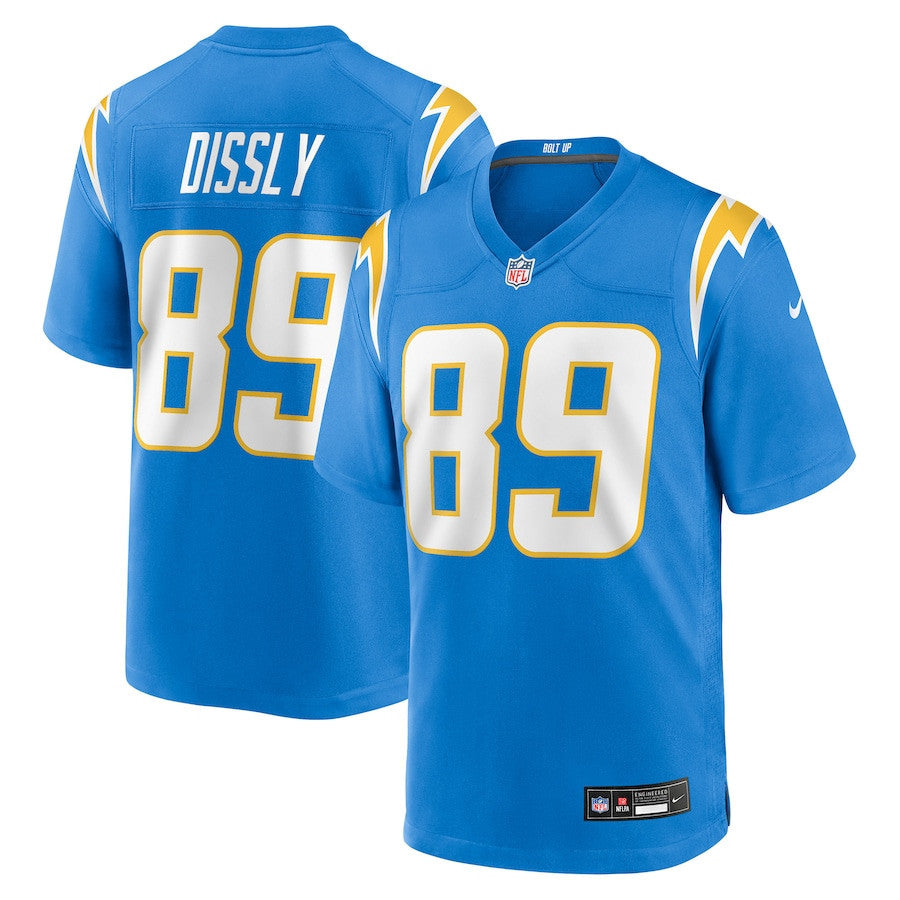 Will Dissly 89 Los Angeles Chargers Team Game Men Jersey - Powder Blue