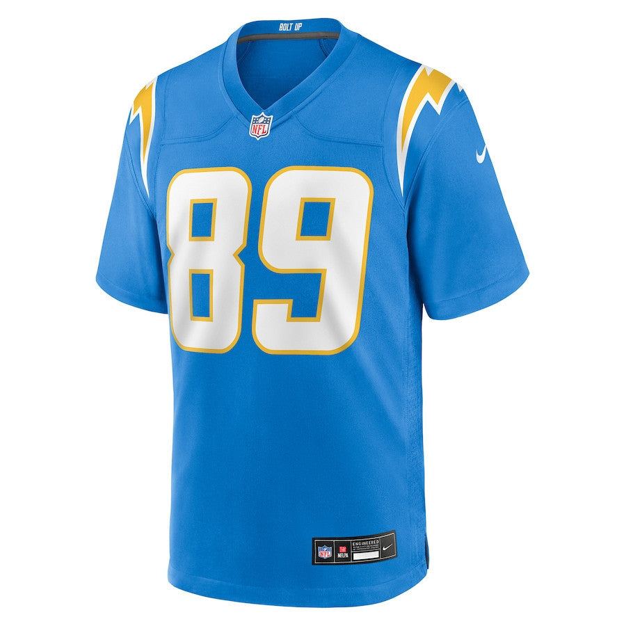 Will Dissly 89 Los Angeles Chargers Team Game Men Jersey - Powder Blue