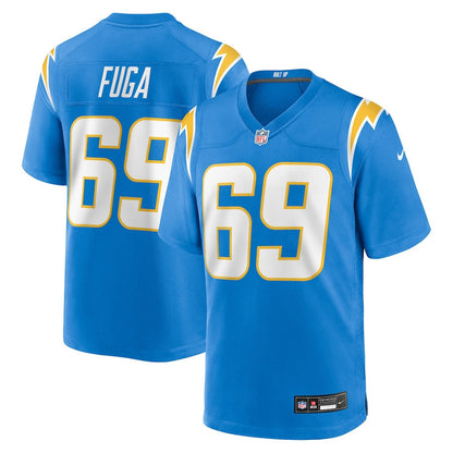 Josh Fuga 69 Los Angeles Chargers Team Game Men Jersey - Powder Blue