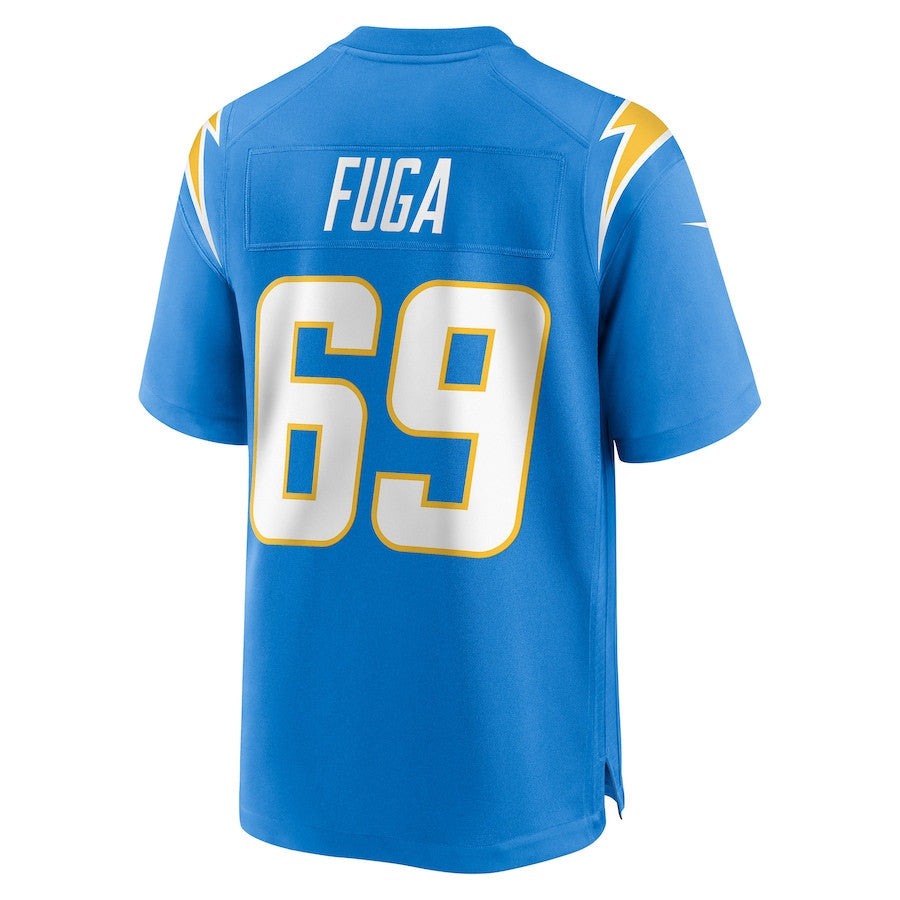 Josh Fuga 69 Los Angeles Chargers Team Game Men Jersey - Powder Blue