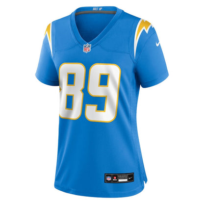 Will Dissly 89 Los Angeles Chargers Women's Team Game Jersey - Powder Blue