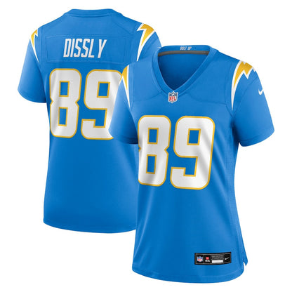 Will Dissly 89 Los Angeles Chargers Women's Team Game Jersey - Powder Blue