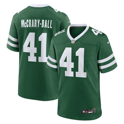 Marcelino McCrary-Ball 41 New York Jets Team Game Men Jersey - Legacy Green