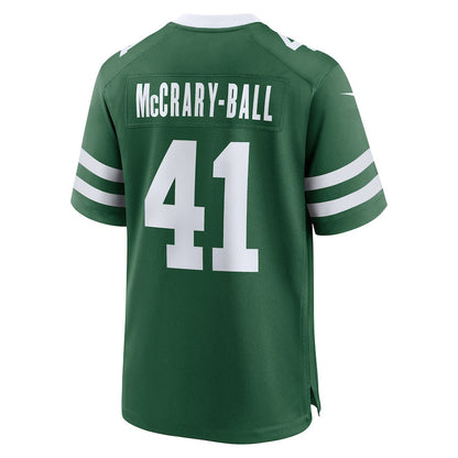 Marcelino McCrary-Ball 41 New York Jets Team Game Men Jersey - Legacy Green